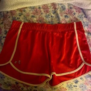 Pink, UNDER ARMOUR, running shorts, size medium